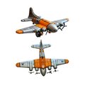 Shan SHAN MS489 Collectible Tin Toy - Plane MS489